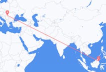Fly fra Tarakan, North Kalimantan til Timișoara
