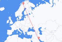 Flyreiser fra Kuwait, Kuwait til Kiruna, Sverige