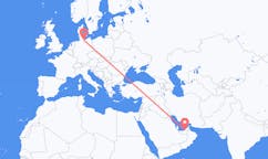 Flights from Abu Dhabi, United Arab Emirates to Lubeck, Germany
