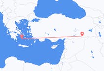 Vols depuis la ville de Mardin vers la ville de Plaka (Milos)