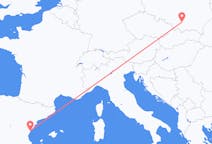 Flyreiser fra Castellón de la Plana, Spania til Kraków, Polen