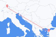 Flyrejser fra Edremit til Zürich