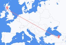Vols de Glasgow, Écosse pour Erzincan, Turquie