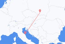 Flights from Kraków in Poland to Ancona in Italy