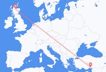 Flug frá Inverness, Skotlandi til Adana, Tyrklandi