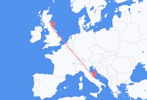 Flights from Pescara, Italy to Durham, England, the United Kingdom