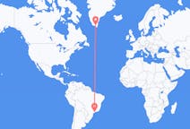 Flyg från São Paulo, Brasilien till Narsarsuaq, Grönland