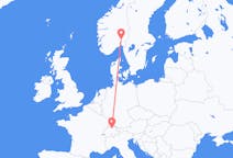 Flyrejser fra Oslo, Norge til Zürich, Schweiz