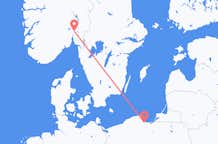 Lennot Oslosta Gdańskiin