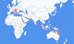 Flights from Gladstone, Australia to Bari, Italy