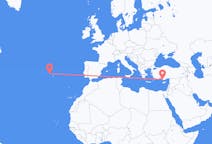Flights from Gazipaşa, Turkey to Terceira Island, Portugal