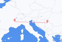 Flug frá Belgrad, Serbía til Grenoble, Frakkland