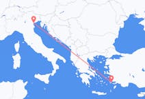 Vluchten van Kos, Griekenland naar Venetië, Italië