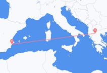 ギリシャのカストリアからから、スペインのアリカンテまでのフライト