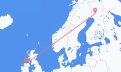Vols de Rovaniemi, Finlande à Derry, Irlande du Nord