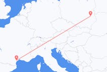 Flyg från Béziers, Frankrike till Lublin, Polen