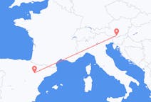 Flights from Zaragoza to Klagenfurt