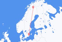 Vols depuis la ville de Kiruna vers la ville de Kalmar
