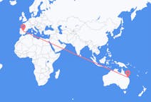 Flyreiser fra Gladstone, Australia til Madrid, Spania