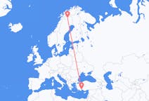 Flights from Kiruna, Sweden to Antalya, Turkey