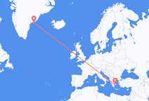 Flyg från Kulusuk, Grönland till Aten, Grekland