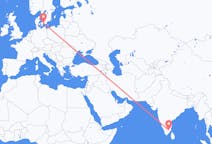出发地 印度出发地 蒂鲁吉拉帕利目的地 丹麦哥本哈根的航班