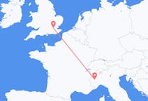 Flyrejser fra Torino, Italien til London, England