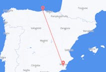 Lennot Murciasta, Espanja Santanderiin, Espanja