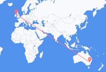 Flyreiser fra oransje, Australia til Belfast, Nord-Irland