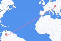 Flyg från Mitú, Colombia till Budapest, Ungern