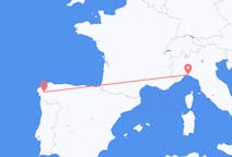 Flyrejser fra Santiago de Compostela, Spanien til Genova, Spanien