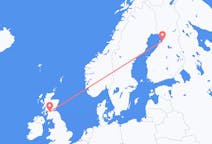 Flyreiser fra Uleåborg, til Glasgow