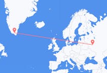 Flights from Narsarsuaq, Greenland to Kaluga, Russia
