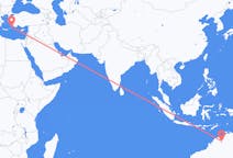 Flyrejser fra Kununurra, Australien til Rhodes, Grækenland