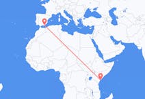 케냐 라무에서 출발해 스페인 알메리아로(으)로 가는 항공편