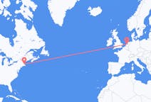Flyg från Boston till Amsterdam
