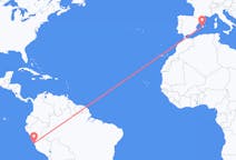 Flyreiser fra Lima, Peru til Palma de Mallorca, Spania