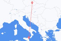 Flyg från Brno, Tjeckien till Catania, Italien