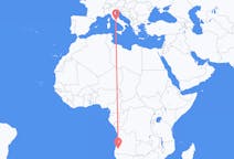 Flyrejser fra Lubango, Angola til Rom, Italien