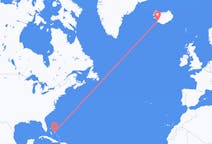 Flights from from Rock Sound to Reykjavík