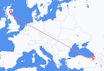 Flights from Erzurum in Turkey to Edinburgh in Scotland