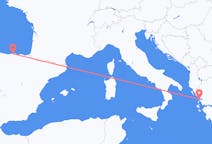 Flyreiser fra Santander, Spania til Preveza, Hellas
