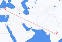 Flyrejser fra Nagpur, Indien til Ankara, Tyrkiet