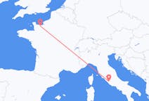 Flyg från Caen, Frankrike till Rom, Italien