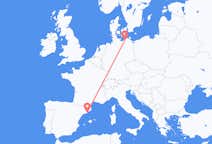 Flyreiser fra Rostock, Tyskland til Barcelona, Spania