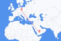 Vluchten van Sharurah, Saoedi-Arabië naar Praag, Tsjechië