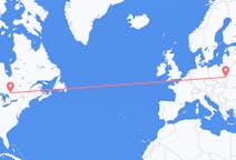 Flyg från North Bay, Kanada till Lublin, Polen