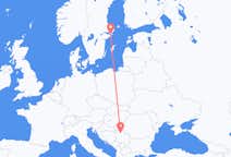 Vols de Belgrade, Serbie pour Stockholm, Suède
