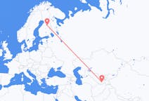 Flights from Dushanbe, Tajikistan to Kajaani, Finland