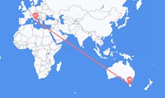 Flyg från Devonport, Australien till Neapel, Italien